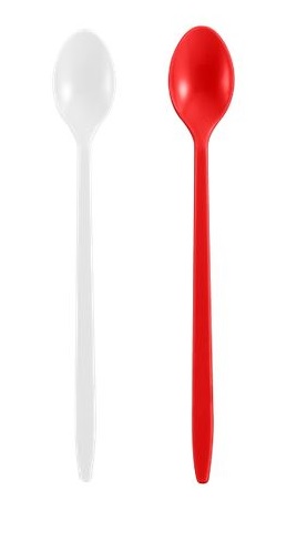 Medium Weight Polypropylene Bulk Soda Spoon 1000ct (choose white or red)